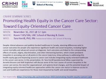 Equity-Oriented Cancer Care