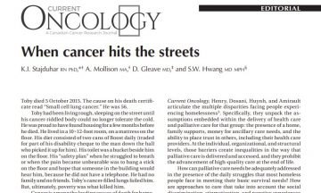 When Cancer Hits the Streets